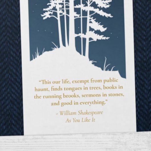 ミニマモダンリストエレガントフォレスト金ゴールド深いブルー ノートブック