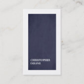 ミニマモダンリストエレガントブルー・ホワイト・コンサルタント 名刺 (正面)