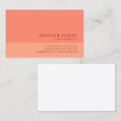 ミニマモダンリストエレガントプロフェッショナルアプリコース 名刺 (正面/裏面)