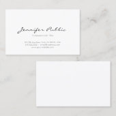 ミニマモダンリストエレガントプロフェッショナルクリーン平野 名刺 (正面/裏面)