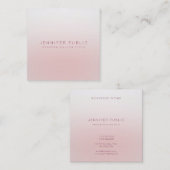 ミニマモダンリストエレガントプロフェッショナルテンプレート スクエア名刺 (正面/裏面)