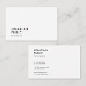 ミニマモダンリストエレガントプロフェッショナルテンプレート 名刺 (正面/裏面)