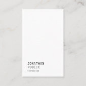 ミニマモダンリストエレガントプロフェッショナルテンプレート 名刺 (正面)