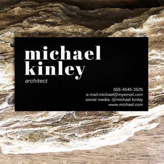 ミニマモダンリストエレガントプロフェッショナルネットワーク 名刺