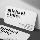 ミニマモダンリストエレガントプロフェッショナルネットワーク 名刺