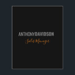 ミニマモダンリストエレガントプロフェッショナルブラックグレー チラシ<br><div class="desc">クリーンとシンプルプロフェッショナルモダンデザイン。</div>