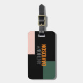 ミニマモダンリストエレガントプロフェッショナル平野 ラゲッジタグ (正面縦)