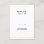 ミニマモダンリストエレガントプロフェッショナル金ゴールドルック 名刺 (正面)