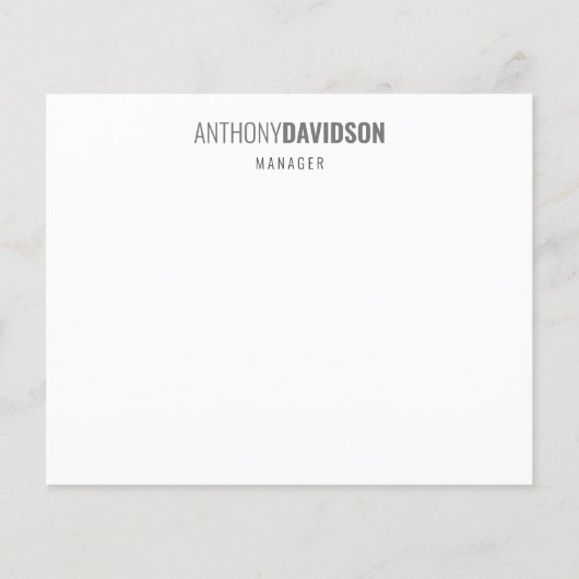 ミニマモダンリストエレガントプロフェッショナル チラシ (正面)