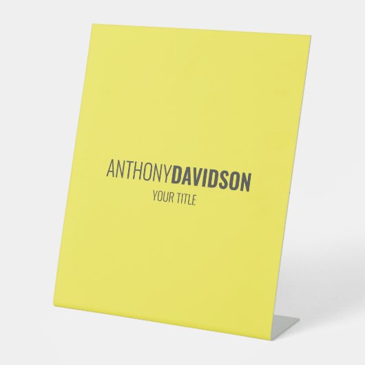 ミニマモダンリストエレガントプロフェッショナル 台座サイン (正面)