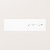 ミニマモダンリストエレガントプロフェッショナル 名刺 (外部フラット)