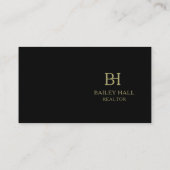 ミニマモダンリストエレガントプロフェッショナル 名刺 (裏面)