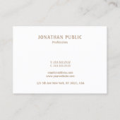 ミニマモダンリストエレガントペックカラーテンプレートシック 名刺 (裏面)