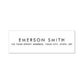 ミニマモダンリストエレガント差出人住所 セルフインキングスタンプ (デザイン)