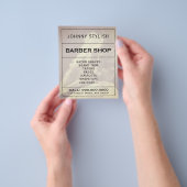 ミニマモダンリストエレガント理容師 チラシ (手)