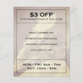 ミニマモダンリストエレガント理容師 チラシ (裏面)