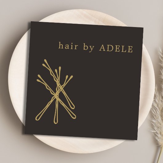 ミニマモダンリストエレガント美容師 スクエア名刺