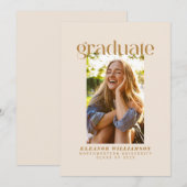 ミニマモダンリストエレガント・ニュートラル写真研究科 案内状 (正面/裏面)