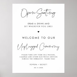 ミニマモダンリストオープン座席無詰め式 ポスター