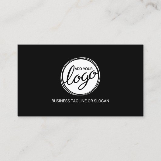 ミニマモダンリストカスタムのビジネスロゴ 予約カード (正面)