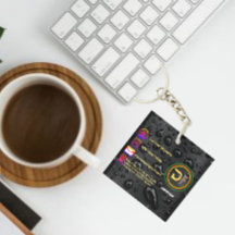 ミニマモダンリストカスタムのロゴスタイリッシュブラックバブル