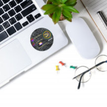 ミニマモダンリストカスタムのロゴスタイリッシュブラックバブル