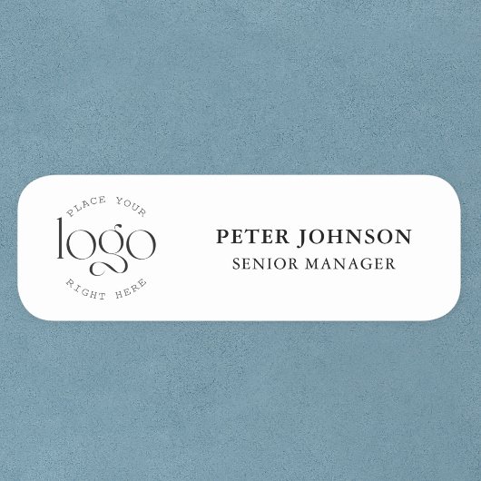 ミニマモダンリストカスタムのロゴ（白黒） 名札