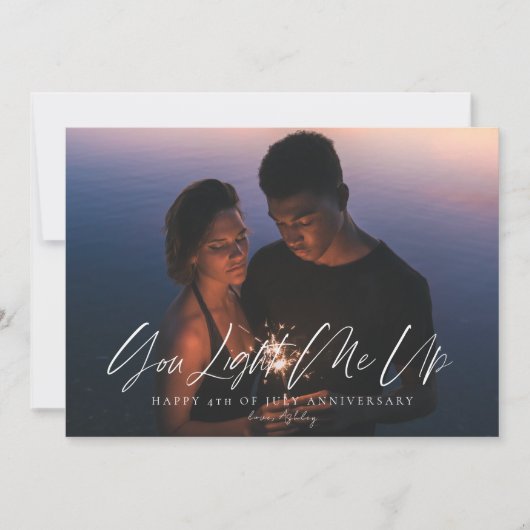 ミニマモダンリストカスタムの記念撮影カード 招待状 (正面)