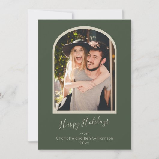 ミニマモダンリストカスタムのArchフォトグリーン シーズンカード (正面)