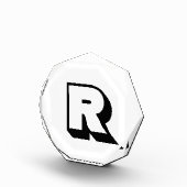 ミニマモダンリストカスタムタイポグラフィモノグラム フォトブロック (右)