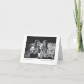 ミニマモダンリストカスタムフォトタイプライターホリデー カード (正面)