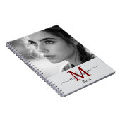 ミニマモダンリストカスタムフォトモノグラムスクリプト ノートブック (右側)