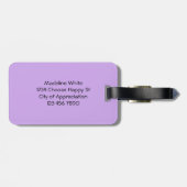 ミニマモダンリストカスタムモノグラムワールドトラベラー ラゲッジタグ (裏面横)