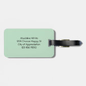 ミニマモダンリストカスタムモノグラムワールドトラベラー ラゲッジタグ (裏面横)