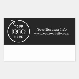 ミニマモダンリストカスタムロゴ 長方形シール