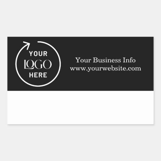 ミニマモダンリストカスタムロゴ 長方形シール (正面)