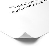 ミニマモダンリストカスタム引用文ポスター ポスター (角)