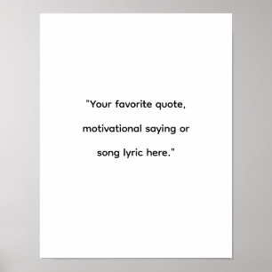 ミニマモダンリストカスタム引用文 ポスター