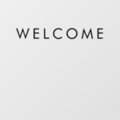 ミニマモダンリストカフェウェルカムサインのシール ウィンドウサイン (シート)