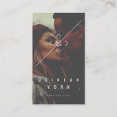 ミニマモダンリストカメラフォーカスフォトフォトフォトグラファー 名刺 (正面)