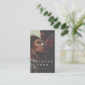 ミニマモダンリストカメラフォーカスフォトフォトフォトグラファー 名刺 (スタンド正面)