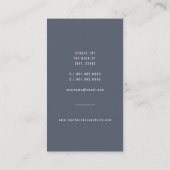 ミニマモダンリストカメラフォーカスフォトフォトフォトグラファー 名刺 (裏面)