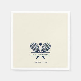 ミニマモダンリストカントリークラブネームテニスチーム スタンダードカクテルナプキン