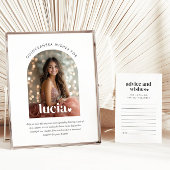 ミニマモダンリストクインセアニラアドバイスウィッシュカード 招待状