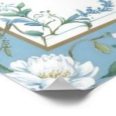 ミニマモダンリストクラシック素朴ニュートラル結婚ズ ポスター (角)