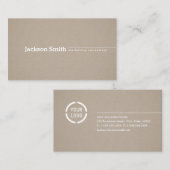 ミニマモダンリストクラフトカスタムプロフェッショナルブシン 名刺 (正面/裏面)