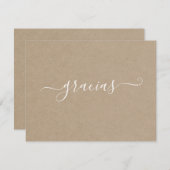 ミニマモダンリストクラフトグラシアス サンキューカード (正面/裏面)