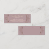 ミニマモダンリストクリエイティブデザイントレンディーテンプレート スキニー名刺 (正面/裏面)