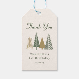 ミニマモダンリストクリスマス誕生日ありがとう ギフトタグ