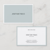 ミニマモダンリストクールブルーグリーンお洒落テンプレート 名刺 (正面/裏面)